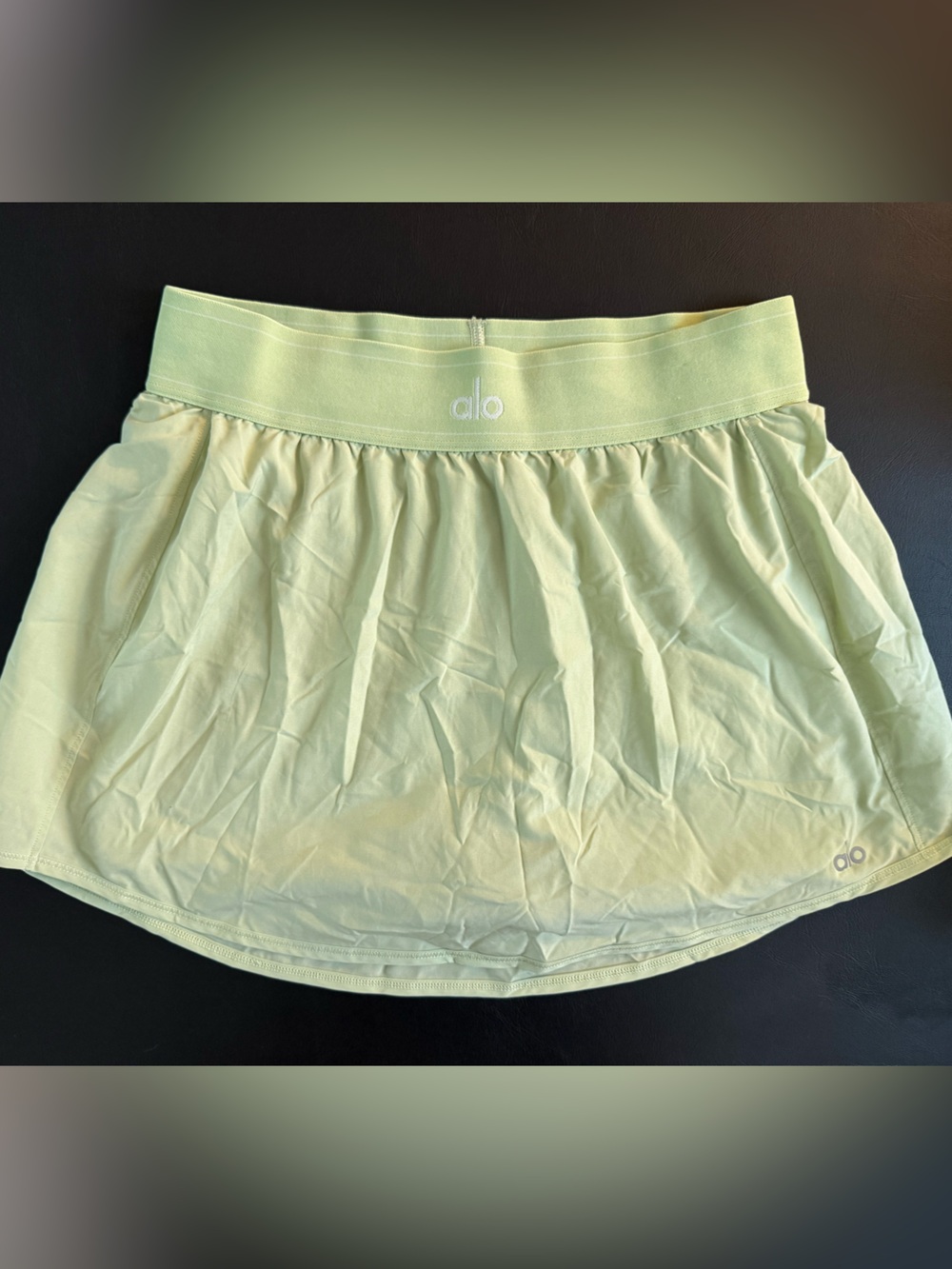 Alo Women's Ice Green Tea Active Tennis Skirt - Picture 3 of 4